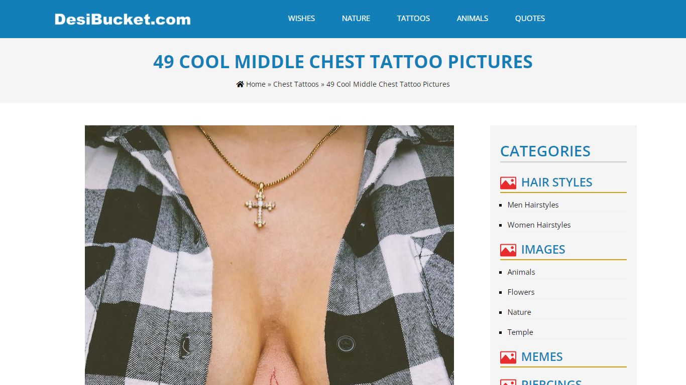 49 Cool Middle Chest Tattoo Pictures - desibucket.com